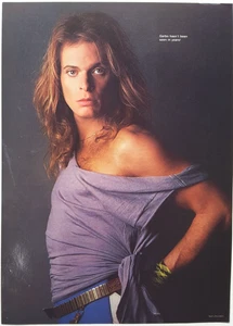 VAN HALEN DAVID LEE ROTH VINTAGE 1980'S FULL PAGE MAGAZINE PINUP POSTER CLIPPING - Picture 1 of 2