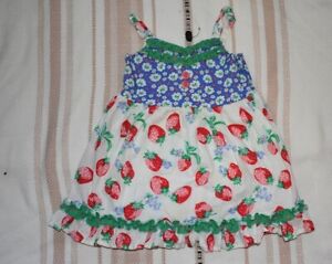 matilda jane strap strawberry/floral dress size 18-24 months