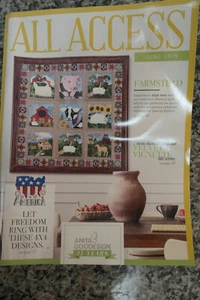 Anita Goodesign ALL ACCESS VIP Club JUNE 2019 Embroidery Design CD & BOOK  - Picture 1 of 4