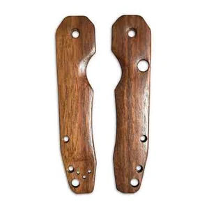 Traditional Walnut - Spyderco Smock Knife Scales - Picture 1 of 3