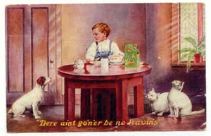 Vintage Werbe PC - Egg-O-See Müsli - "Dere aint goner be no leavins" - Bild 1 von 2