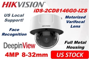 Hikvision iDS-2CD8146G0-IZS 4MP Indoor Moto Varifocal IP Dome Camera 8-32mm - Picture 1 of 6