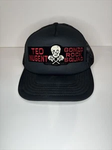 Ted Nugent Gonzo Rock Squad Band SnapBack Trucker Hat Mesh Baseball Cap Black - Picture 1 of 7