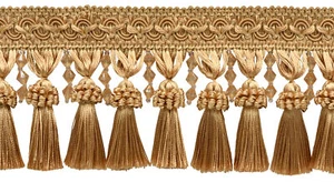 Beaded Tassel Fringe with Gimp Header, Color# 83 [Sold By The Yard] - Picture 1 of 1