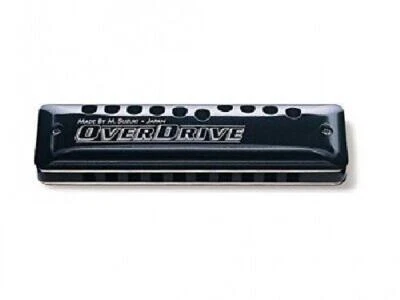 SUZUKI MR-300 F Key OVER DRIVE 10 hole Diatonic Harmonica from Japan - Image 1 of 4