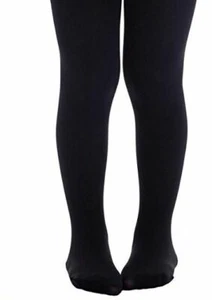 Hanes Big Girls' Girls 2 Pack Solid Opaque Tight, Black, Medium - Picture 1 of 1
