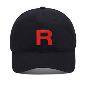 Team Rocket Unisex Embroidery Baseball Cap Washed Cotton Embroidered  Cap