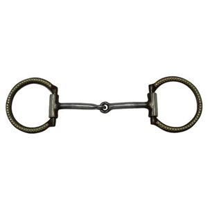 DR022 Diamond R Fixed Ring Iron Snaffle Bit - 5 Inch NEW - Picture 1 of 1