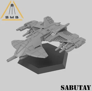 SABUTAY Aerospace Fighter | Wargaming Miniature | Pymes - Imagen 1 de 2