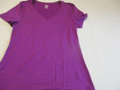Camisa mujer Athletic Works morada cuello en V talla S Foto 1 de 3