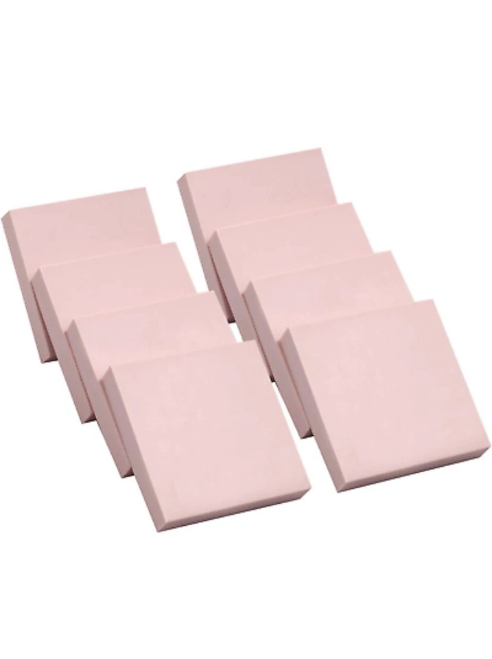 8 шт. 2 x 2 дюйма розовые резиновые резные блоки для штамповки мягкой резины легко вырезать новые - Изображение 1 из 1