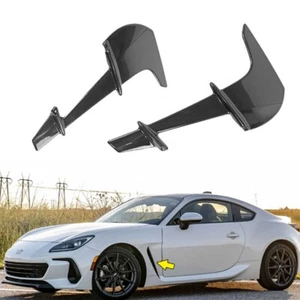 2022+ SHINY BLACK Fits TOYOTA GR86 Subaru BRZ Side Fender Air Vent Trim Cover x2 - Picture 1 of 6