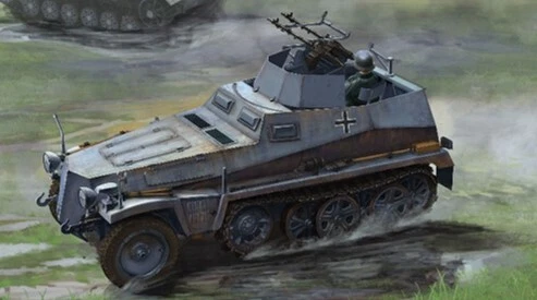 Sd.kfz. 250/4 Zwilling Mg34 1:35 Plastic Model Kit DRAGON MODELS - Immagine 1 di 1