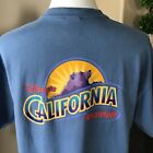 T-shirt Disneyland California Adventure XL bleu Hanes Beefy coton vintage