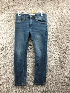 Levi's 511 Jeans Boys Size 16 Mid Rise Straight Leg Dark Wash Blue - Picture 1 of 11