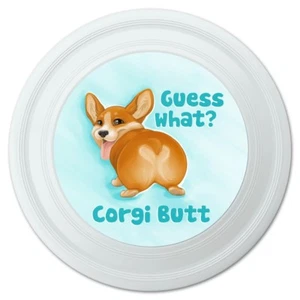 Adivina qué Corgi Butt broma divertida novedad 9" disco volador - Imagen 1 de 3