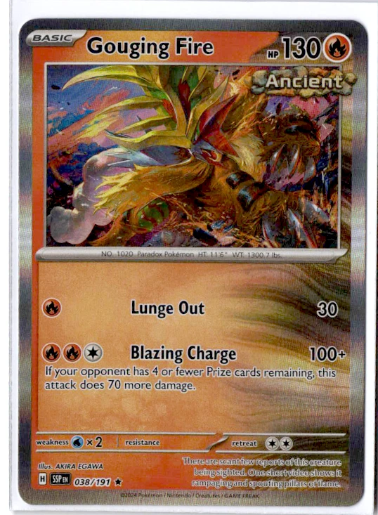 Gouging Fire - Holo Rare - 038/191 - Pokemon Surging Sparks - Image 1 of 1