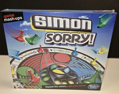 NEW Simon Sorry! Game Mash+ups Board Game By Hasbro Gaming FACTORY SEALED  - Image 1 of 4