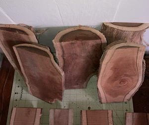 9 Piece Box Rough Cut Offs Hawaiian Milo Wood~ 13" long (#m6) - Picture 1 of 9