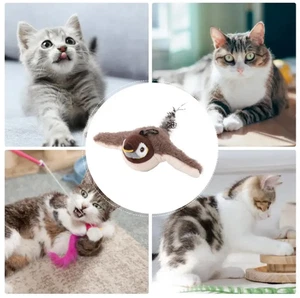 Interaktives Schlagvogel Katzenspielzeug 🐦 Automatisches Zwitschern für Katzen - Bild 1 von 3