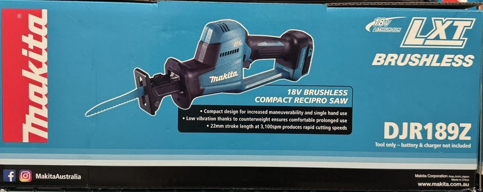 Makita 18V Brushless LXT One-handed Reciprocating Saw - Black/Blue (DJR189Z) - image 1 of 1