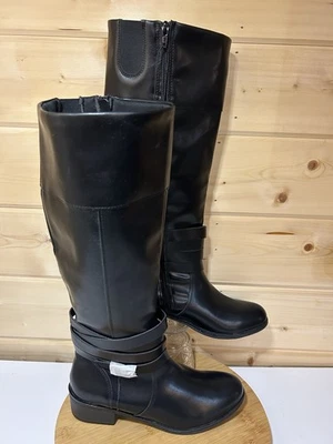 St Johns Bay Women’s Black Douglas Knee High 8M Riding Boots NWT - Image 1 of 4