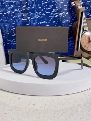 TomFord Classic Oversize Unisex Shiny Black Frame Square Sunglasses - Image 1 of 4
