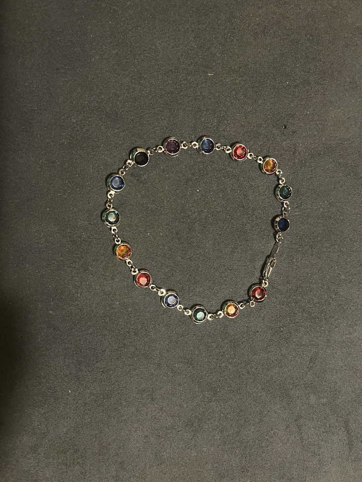 24k Gold Layered and Gemstone Anklet for Women- 4 Grams - Image 1 of 4