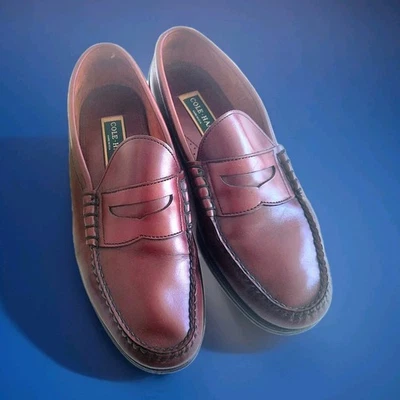 Cole Haan Men's 7.5 Brown Penny Loafers USA Leather Tyson Vintage Canyon - Image 1 of 4