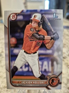 Papel Bowman Draft Jackson Holliday 1st Bowman 2022 #BD-168 Baltimore Orioles - Imagen 1 de 2