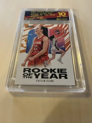 CAITLIN CLARK ROOKIE Card Graded RC 1/115750 ROOKIE OF THE YEAR Gem Mint 10! - Image 1 of 3