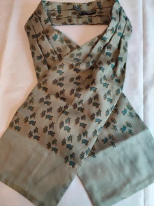 HERMES Paris Ascot Krawatte Schal Material 100% Seide Pferdekopf Muster - Bild 1 von 12