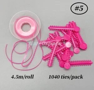 Fascette legatura catena elettrica ortodontica dentale per staffe staffe #5 rosa - Foto 1 di 23