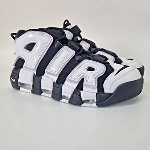 Nike Air More Uptempo 96 Black White Cobalt Bliss Men's 8.5US 7.5UK Mid Sneakers - Picture 1 of 10