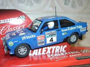SCALEXTRIC SCX 6357 FORD ESCORT MK2 LOMBARD RAC RALLY EATON YALE-slot 1:32 scale - Imagen 1 de 1