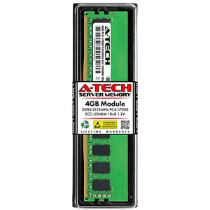 4GB DDR4 2133 ECC UDIMM Micron MTA9ASF51272AZ-2G1 Equivalent Server Memory RAM - Picture 1 of 7