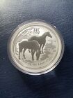 Perth Mint 1 Oz Silver 2014 Year Of The Horse Bu 999 Bullion Coin 3