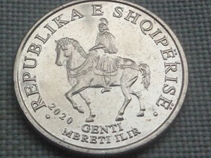 Albania 50 Leke 2020 Ancient Illyrian Warrior Gent on Horse Helmet Knight Rider - Picture 1 of 2