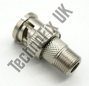 F type female to BNC male adapter (F F to BNC M) - Picture 1 of 2