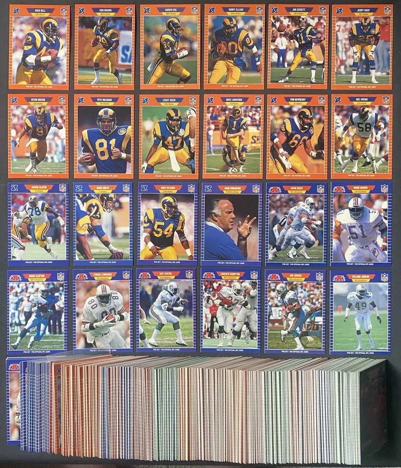 1989 Pro Set - Football Cards - #195-389 - Complete Your Set - You U Pick - Image 1 of 1