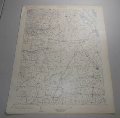1903 Antique Topographical Map of DOVER QUADRANGLE IN MD, DE, & NJ   / B - Image 1 of 2