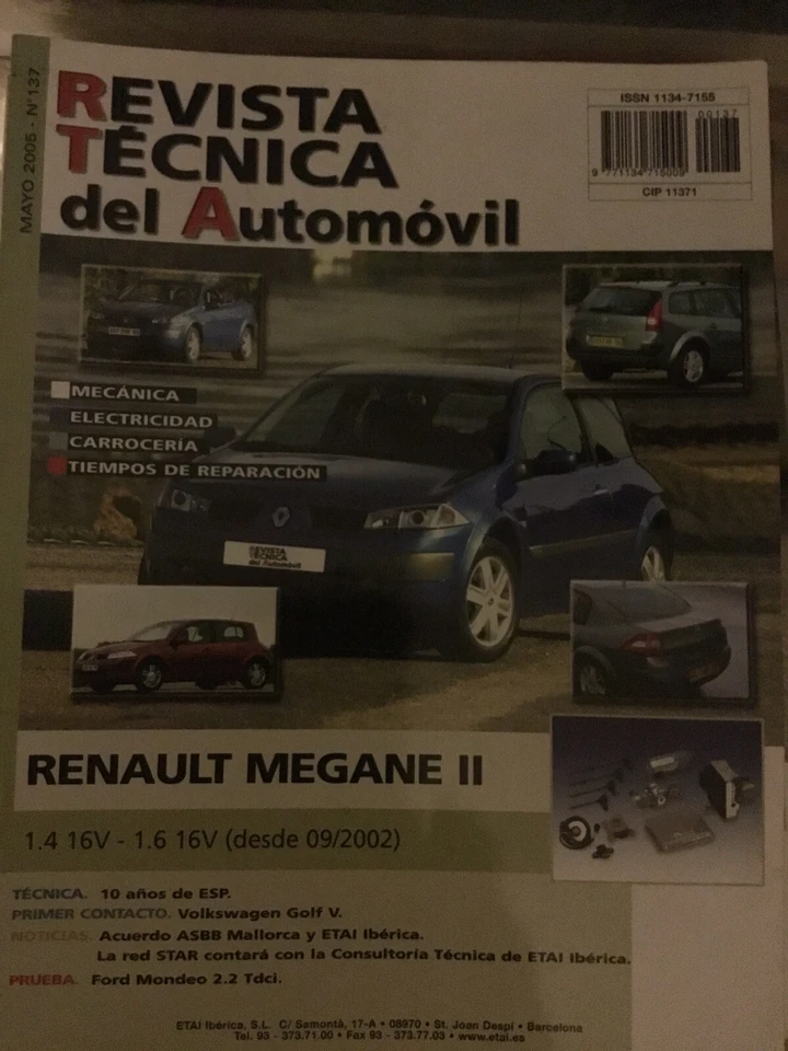 manual de taller renault megane 2 gasolina - Imagen 1 de 1