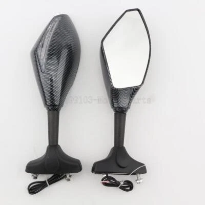 LED Turn Signals Rearview Mirrors For Honda CBR600 CBR600RR CBR900RR CBR1000RR — 第 1/4 张图片