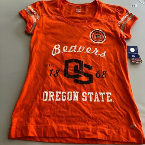oregon state beaverds tshirt xl youth orange nwt 1868 top short sleeve tee tl Cover