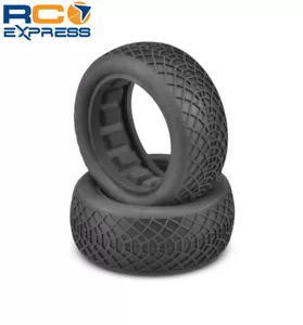 JConcepts Ellipse Green Compound Tires Fits 2.2 Buggy 4WD Front Wheel JCO3198-02 - Picture 1 of 4