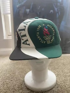 Vintage Eastport Atlanta 1996 Olympic Snapback Hat Rare Green White Black Clean - Picture 1 of 10