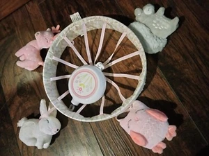 Baby Crib Mobile Forest Frolic cloud Island target squirrel deer owl bunny pink - Picture 1 of 15