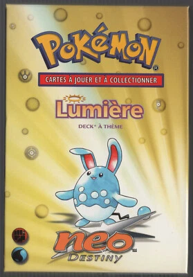 LUMIERE Pokemon FRENCH Neo Destiny Light Theme Deck NO CELLO WRAPPER ON BOX - Image 1 of 4