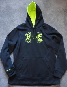 Under Armor Storm Black Athletic Hoodie Pullover Sweatshirt Mens XL - Picture 1 of 2