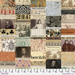 Tim Holtz Palette | Palette Stagionale | Collage Halloween | Venduto da 1/2 iarda - Foto 1 di 1